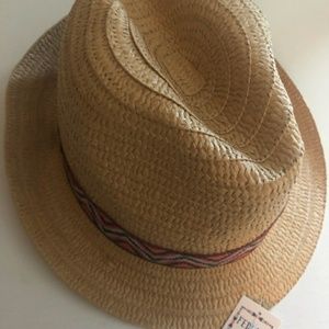 Straw fedora style hat from target